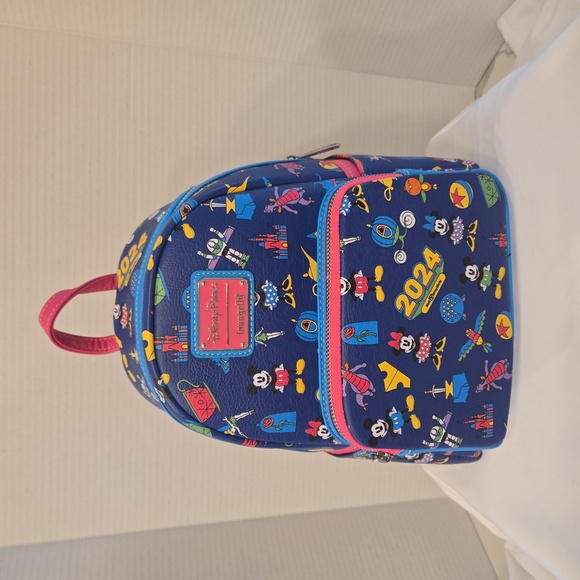 NWT 2024 Disney × Loungefly Mickey Minnie Figment 4 Parks Backpack - Picture 1 of 12